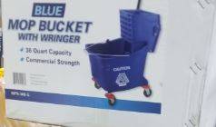 36 Quart Mop Bucket with Side-Press Wringer, Red (1 Unit per Case)