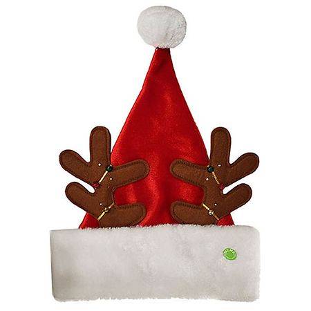 Festive Voice Be Jolly Christmas Light-Up Santa Hat - 1.0 EA