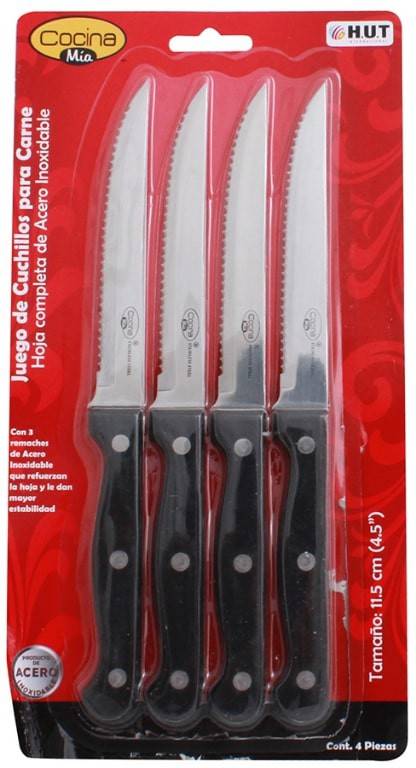 SET 4 CUCHILLOS PARA CARNE