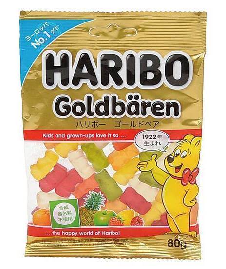 ハリボー ゴールドベア グミキャンディ (80g)