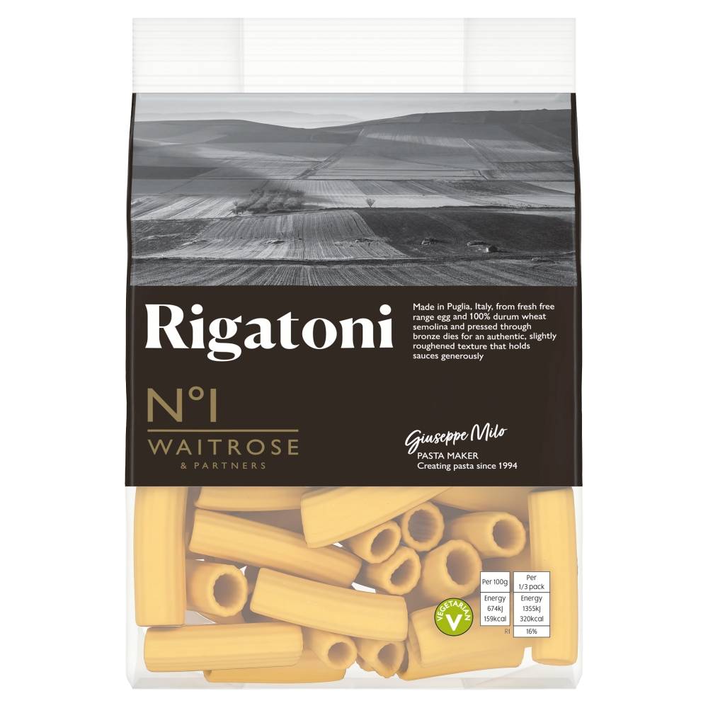 No.1 Waitrose & Partners Rigatoni Egg Pasta (350g)