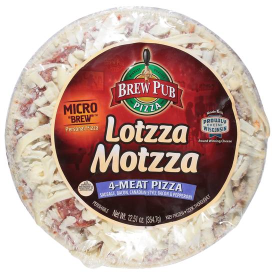 Brew Pub Lotzza Motzza 9 Inch 4-meat Pizza