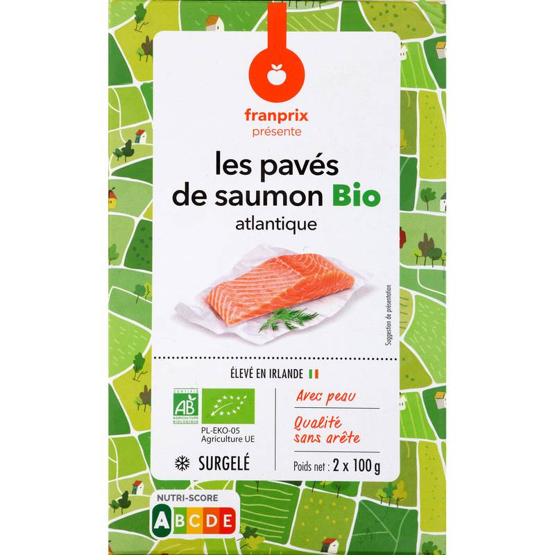 Franprix - Pavés de saumon origine irlande bio (2)