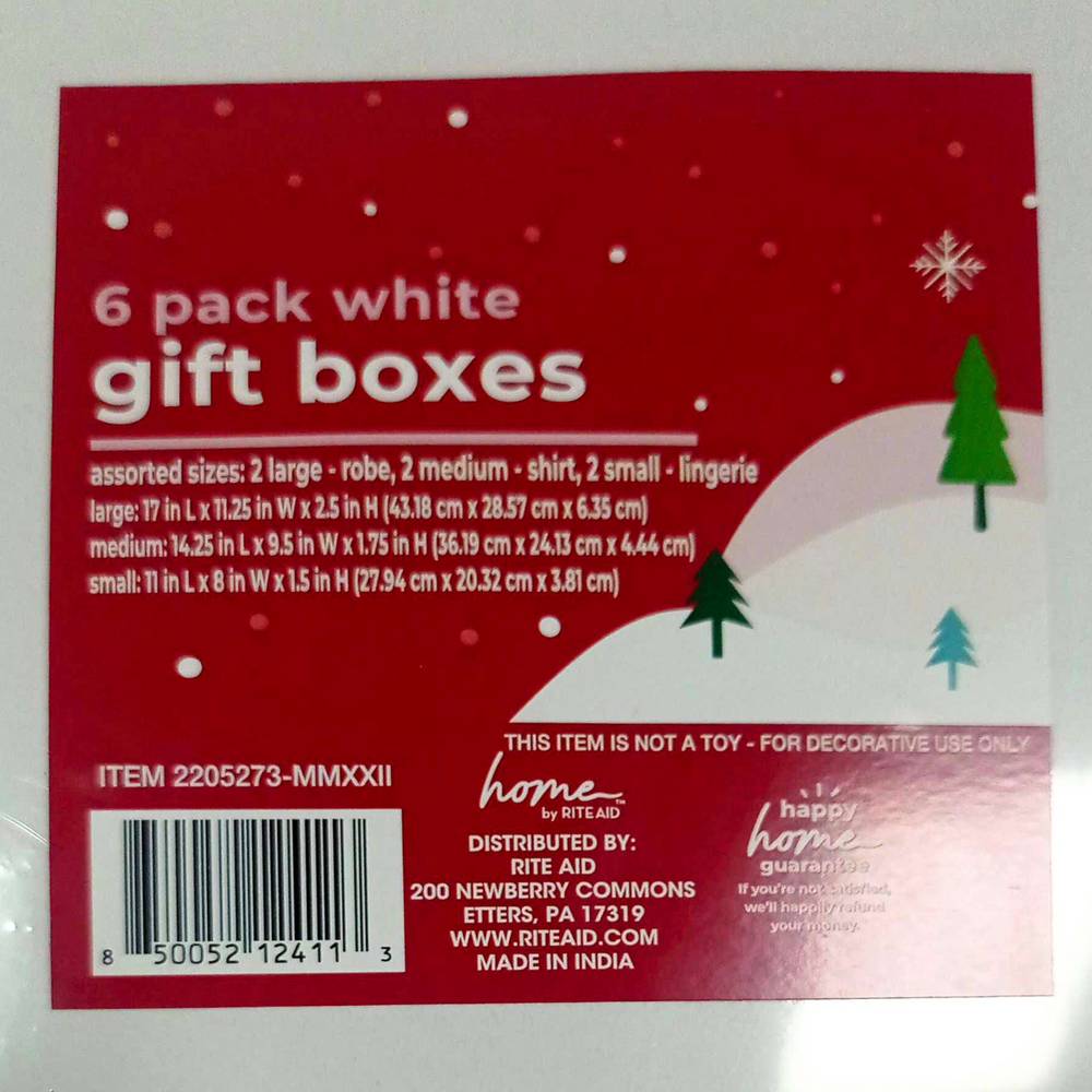 Gift White Boxes - Assorted Sizes