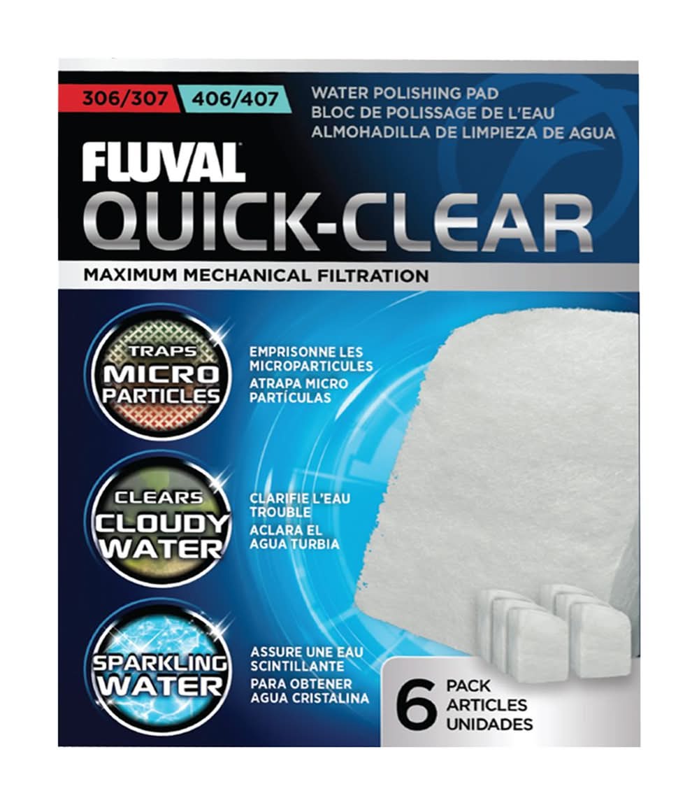 Fluval® Quick Clear Water Polishing Pad 306/307/406/407 6PK (Color: Assorted, Size: 6 Count)
