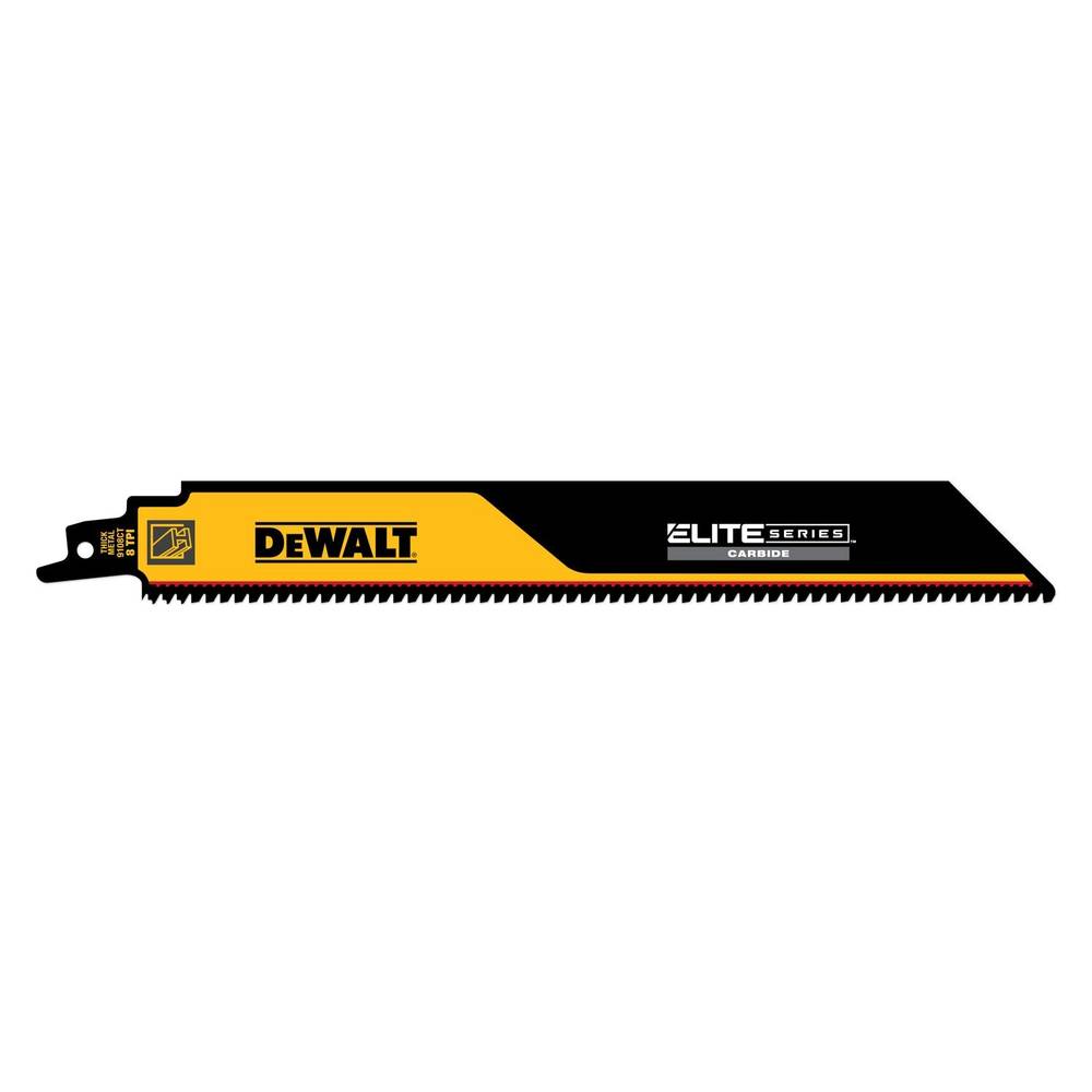 DEWALT Elite 9-in 8 Tpi Thick Metal Cutting Reciprocating Saw Blade | DWAR9108CT-1