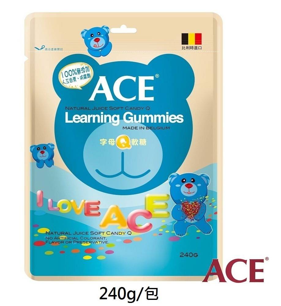 ACE 字母Q軟糖量販包 | 240 g #133519