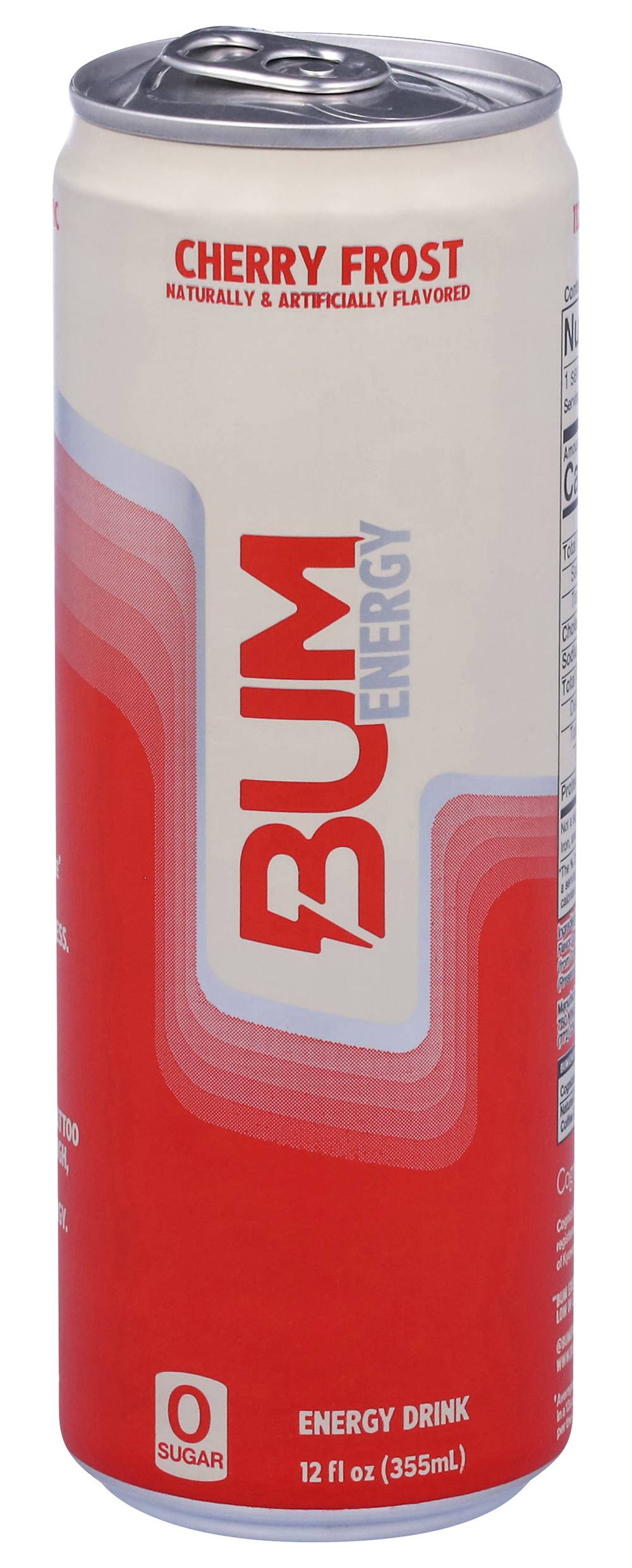 Bum Energy Cherry Frost Energy Drink, Cherry Frost (12 fl oz)