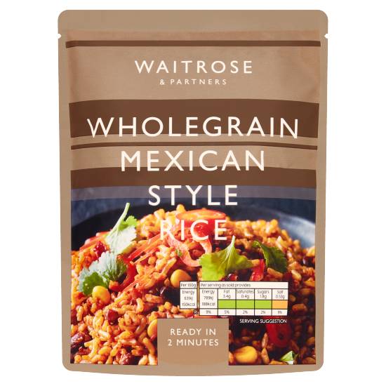 Waitrose Wholegrain Mexican Style Rice (250g)