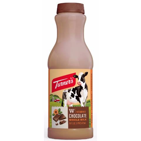 Turner's Chocolate Whole Milk 1 Pint