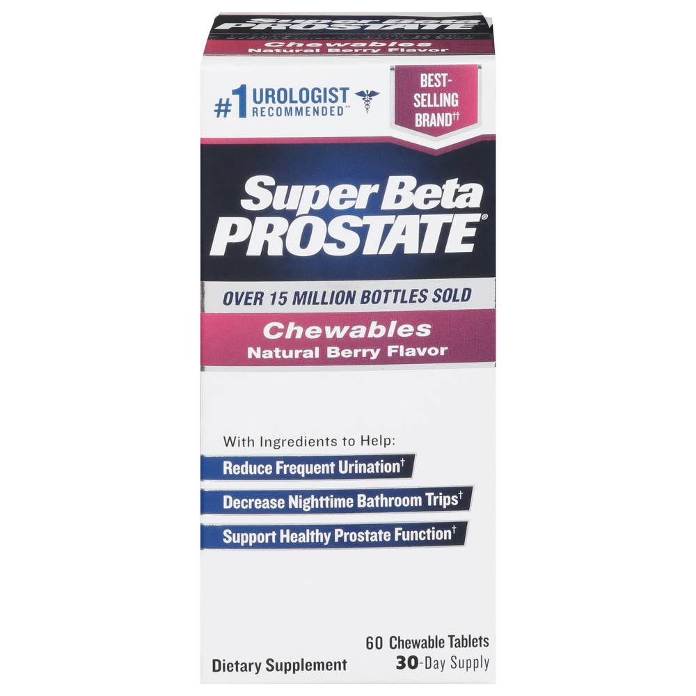 Super Beta Prostate Dietary Supplement, Berry (60 ct)