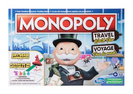 Monopoly Travel World Tour Edition Game Travel World Tour