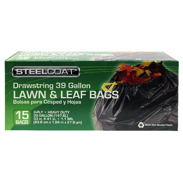 Steelcoat Draw String Lawn & Leaf Bags.