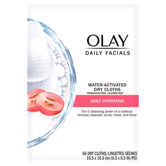 Olay Daily Facials Water-Activated Dry Cloths (66 ct)