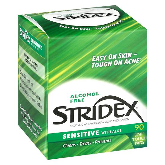 Stridex Sensitive With Aloe Acne Pads (90 ct)