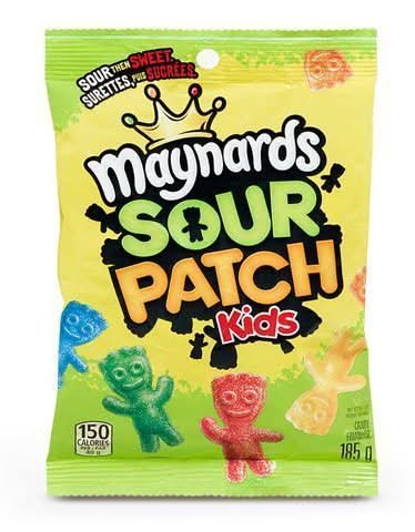 Maynards Bassetts Sour Patch Kids Gummy Candy (185 g)