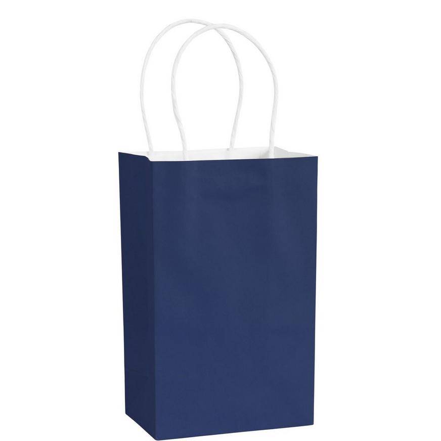 Small Royal Blue Paper Gift Bag, 5.25in x 8.25in