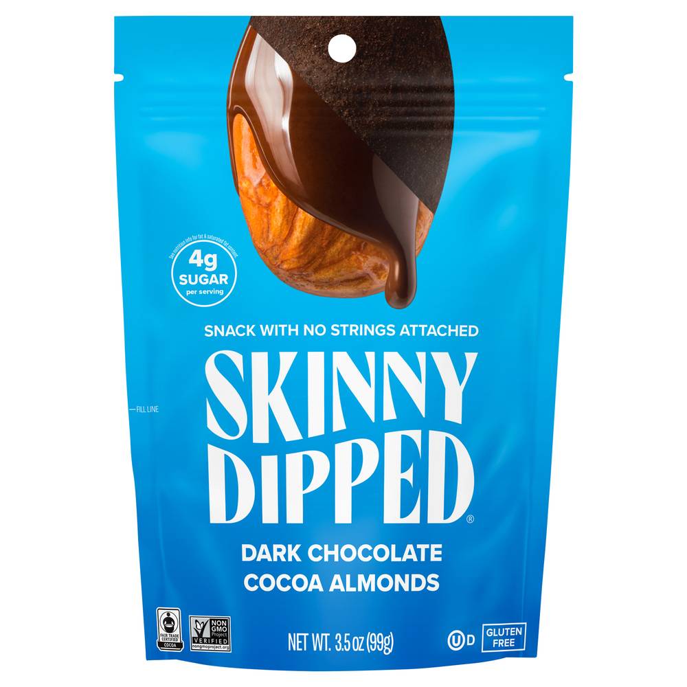 SKINNYDIPPED Almonds Dark Chocolate Cocoa (3.5 oz)