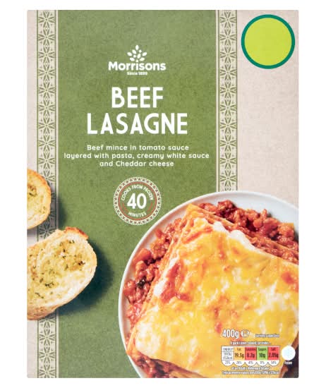 Morrisons Beef Lasagne (400g)