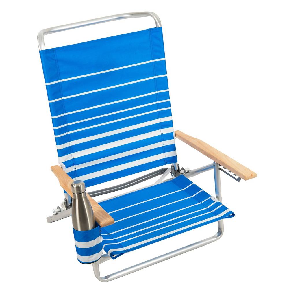 Rio Beach 5-Position High Back Beach Chair, Assorted Colors