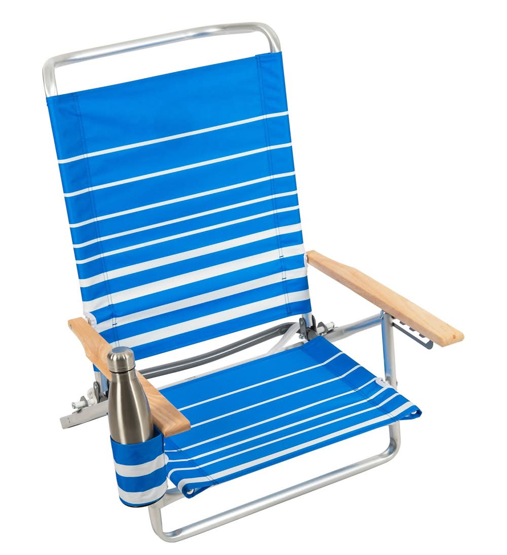 Rio Beach 5-Position High Back Beach Chair, Assorted Colors