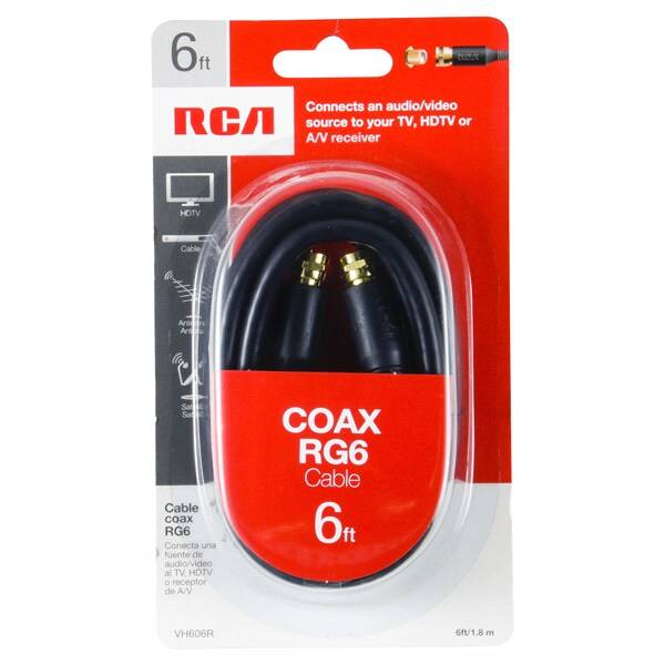 RCA 6' Coax Cable