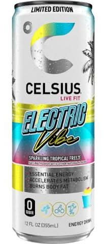 Celsius Electric Vibe Sparkling Tropical Freeze 12oz