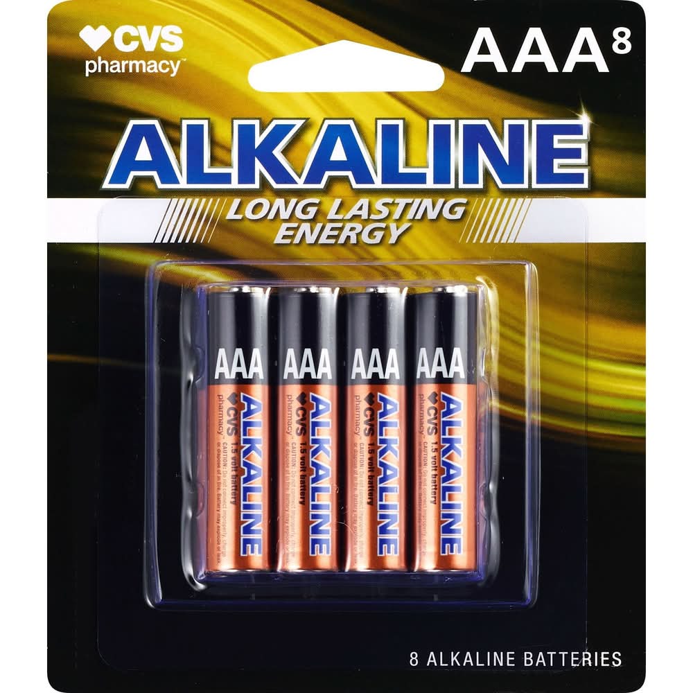 CVS Pharmacy 1.5 Volt Aaa Long Lasting Energy Alkaline Batteries (8 ct)