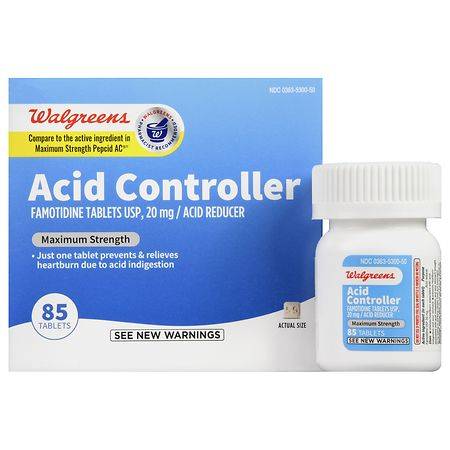 Walgreens Maximum Strength Acid Controller and Acid Reducer Famotidine Tablets
