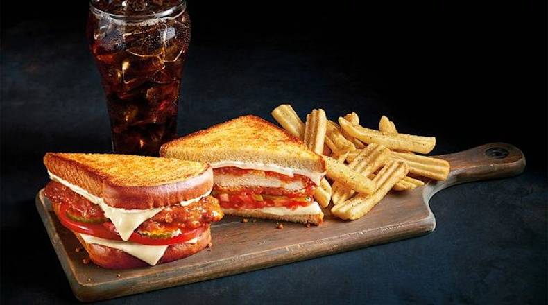 Order Hot N' Spicy Melt - Combo food online from The Burger Den store, New Philadelphia on bringmethat.com