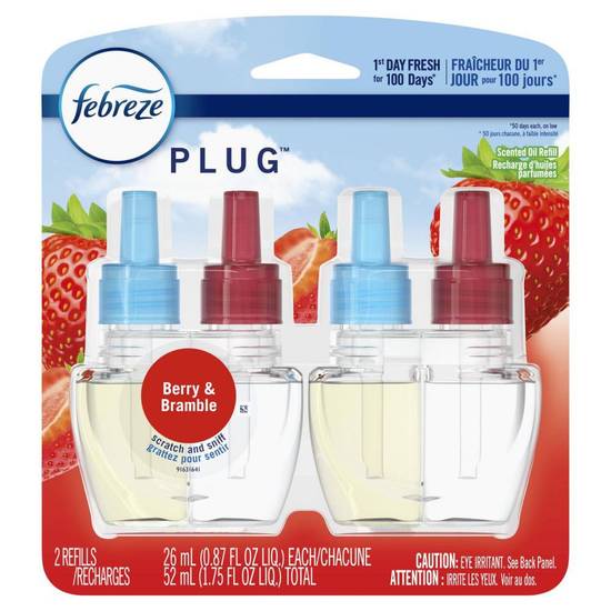 Febreze Fade Defy Plug Air Freshener Refill Berry & Bramble (2 x 26 ml)