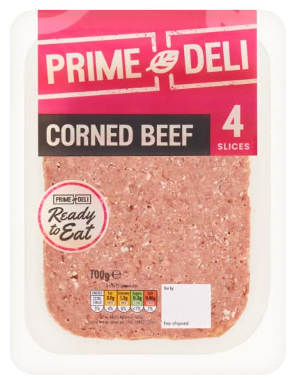 Prime Deli Corned Beef Slices (4 pack)