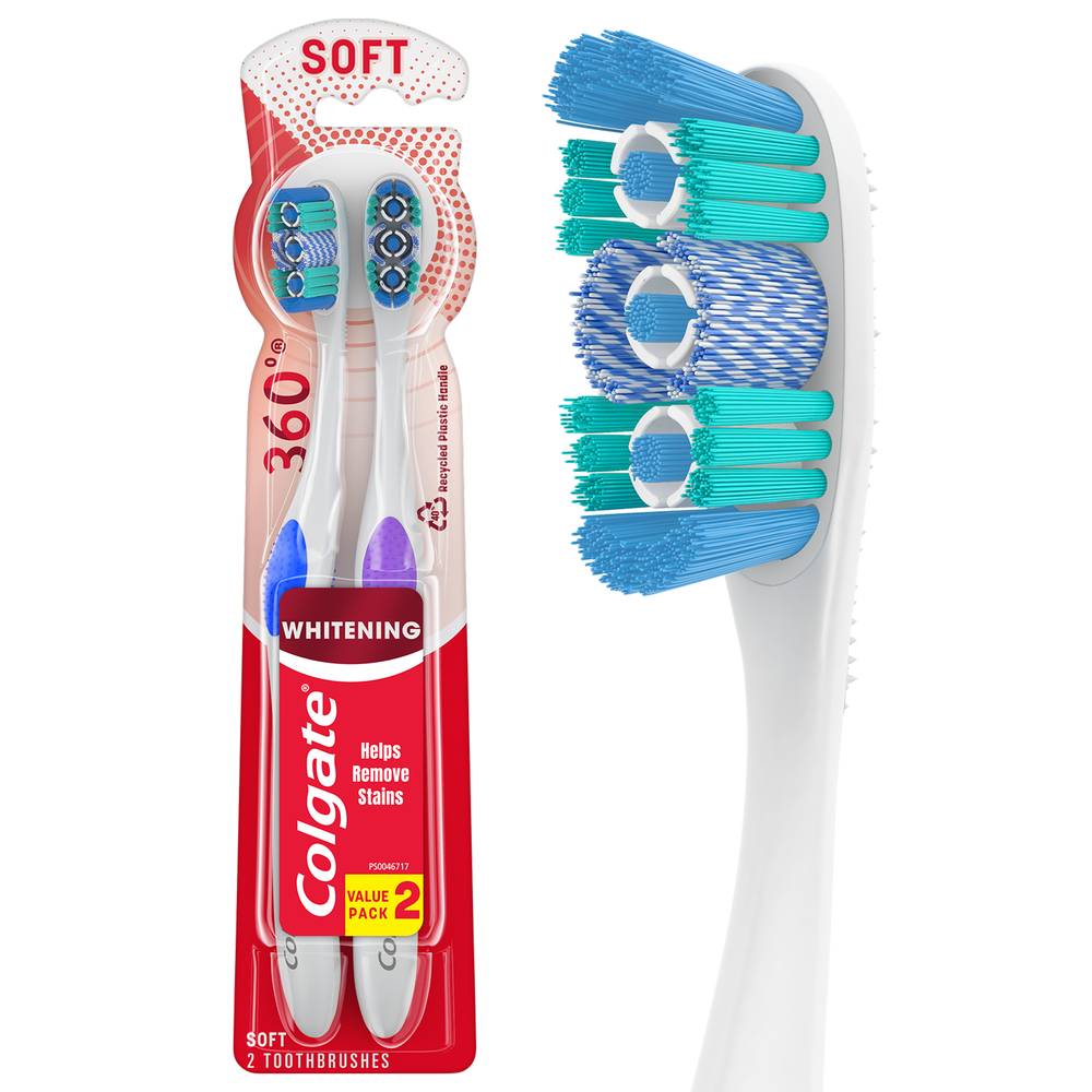 Colgate 360 Optic Value pack White Soft Toothbrush