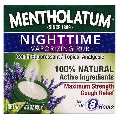 Mentholatum Nighttime Vaporizing Rub with Soothing Lavender Essence - 1.76 oz