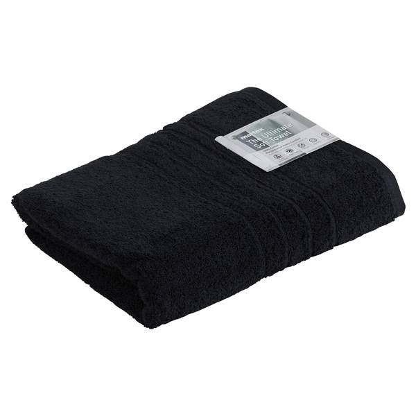 Martex Ultimate Soft Bath Towel, 30 in x 54 in, Black