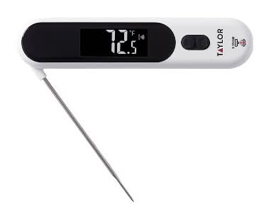Taylor Dual Digital Folding Cooking Thermometer & Infrared Surface