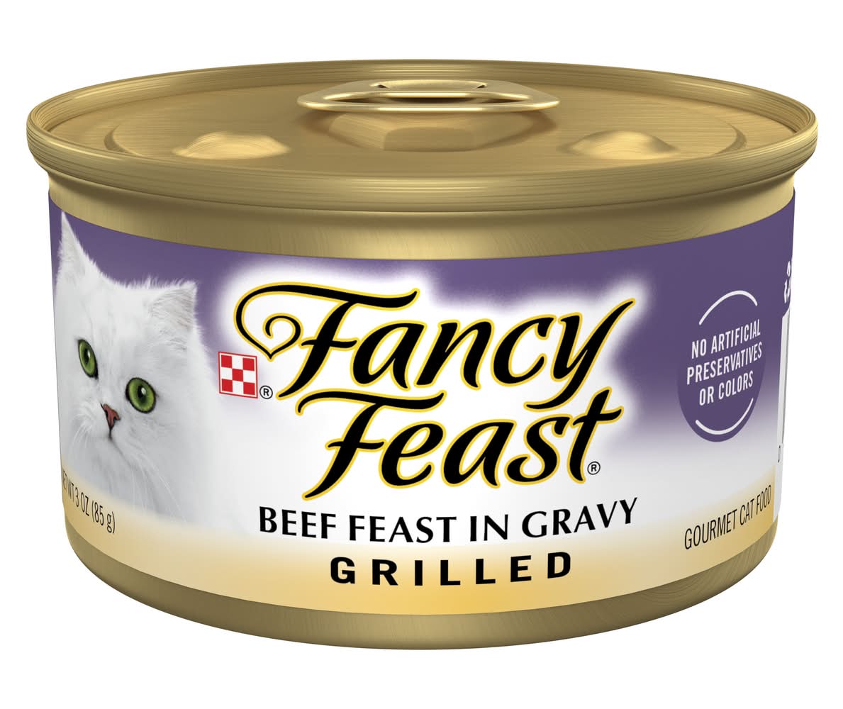 Purina Fancy Feast Grilled Beef Feast in Gravy Cat Food (3 oz)