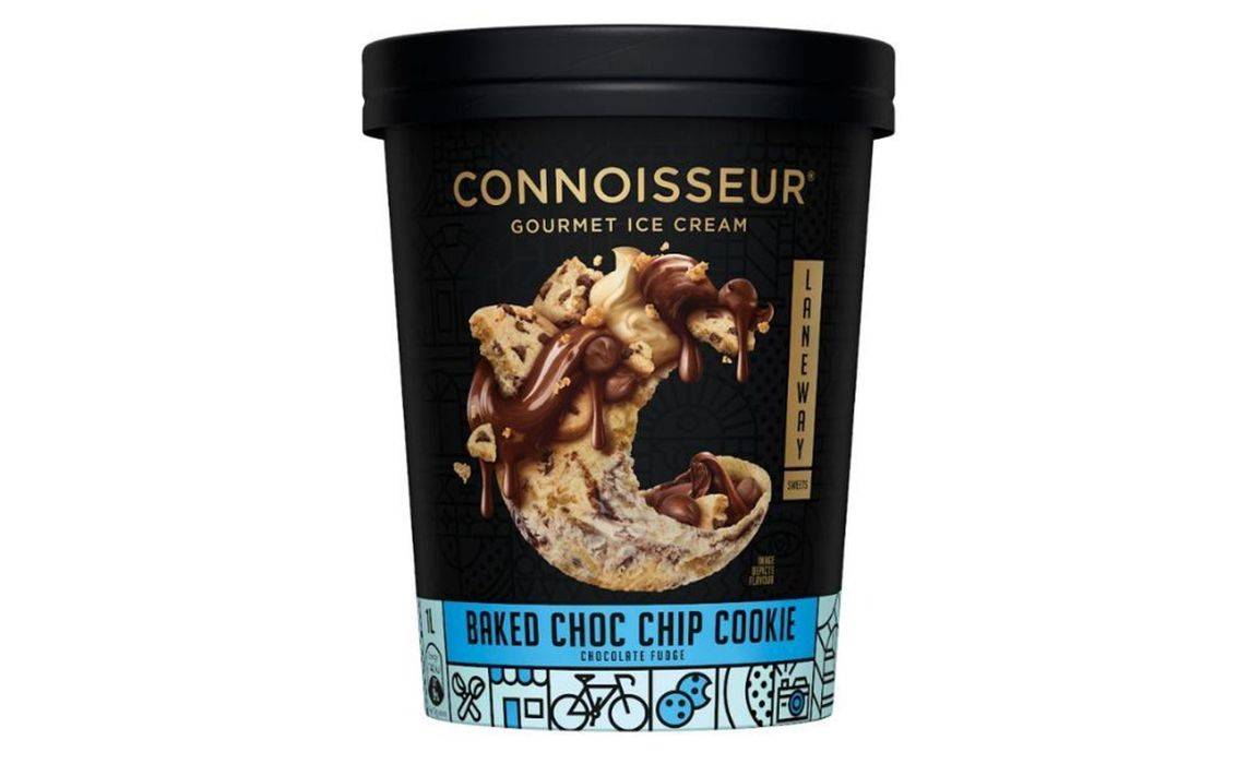 Connoisseur Baked Choc Chip Cookie Ice Cream 1L