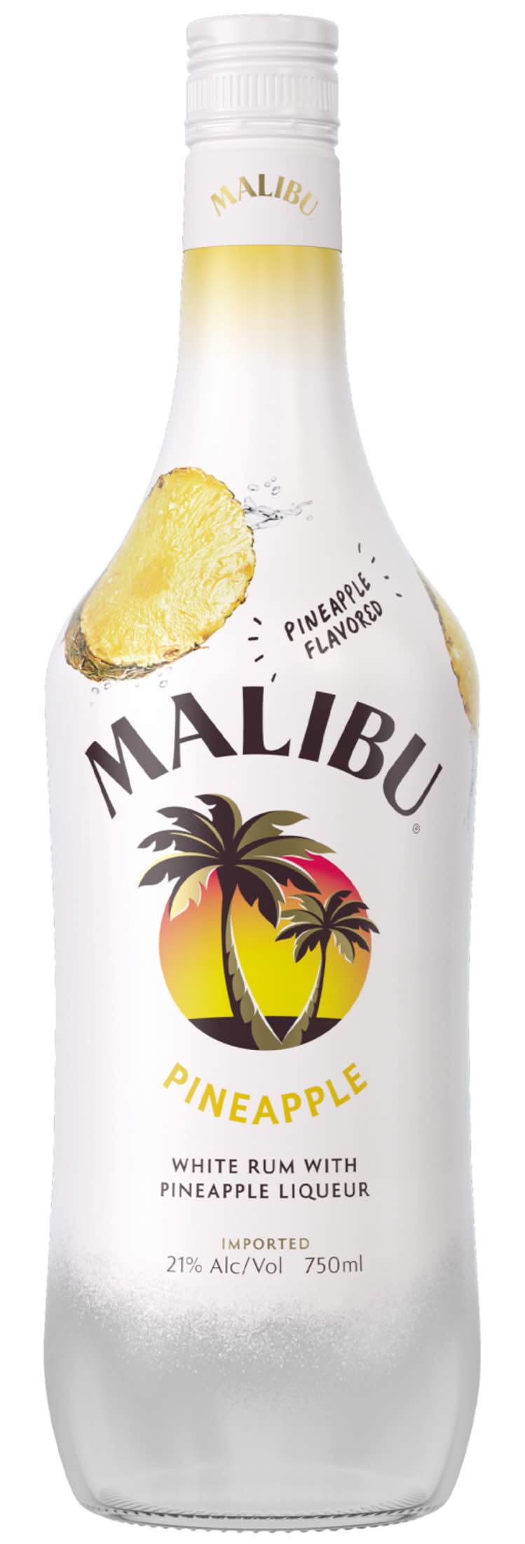 Malibu White Rum Liqueur, Pineapple (750 ml)