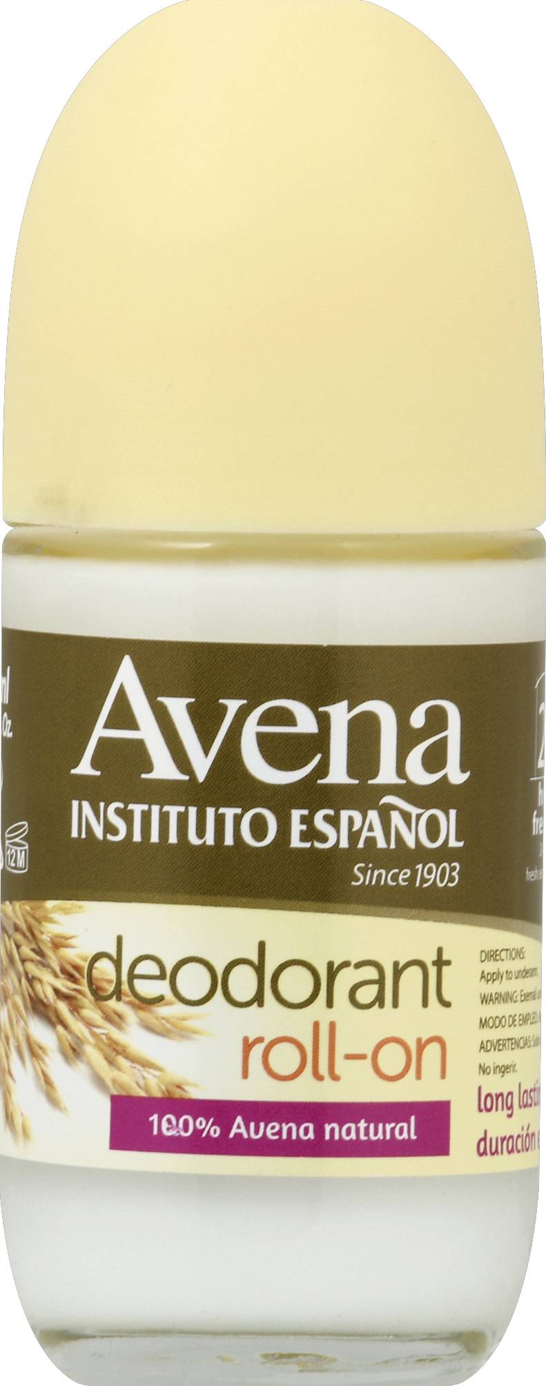 Avena Natural Roll-On Deodorant (2.5 fl oz)