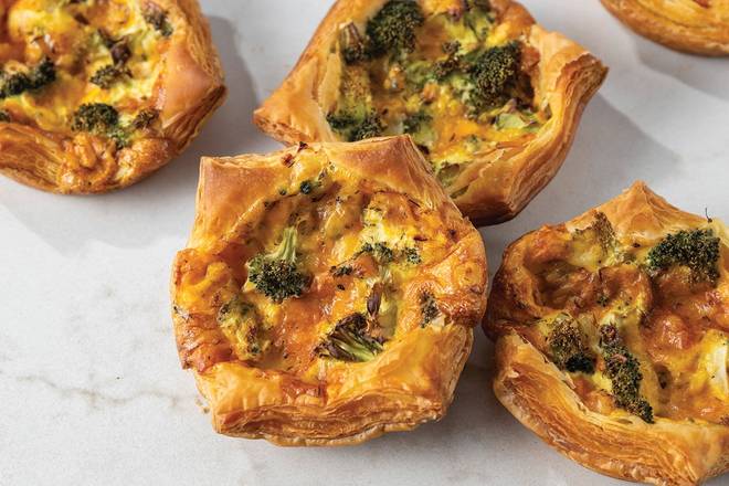 Broccoli Cheddar Quiche