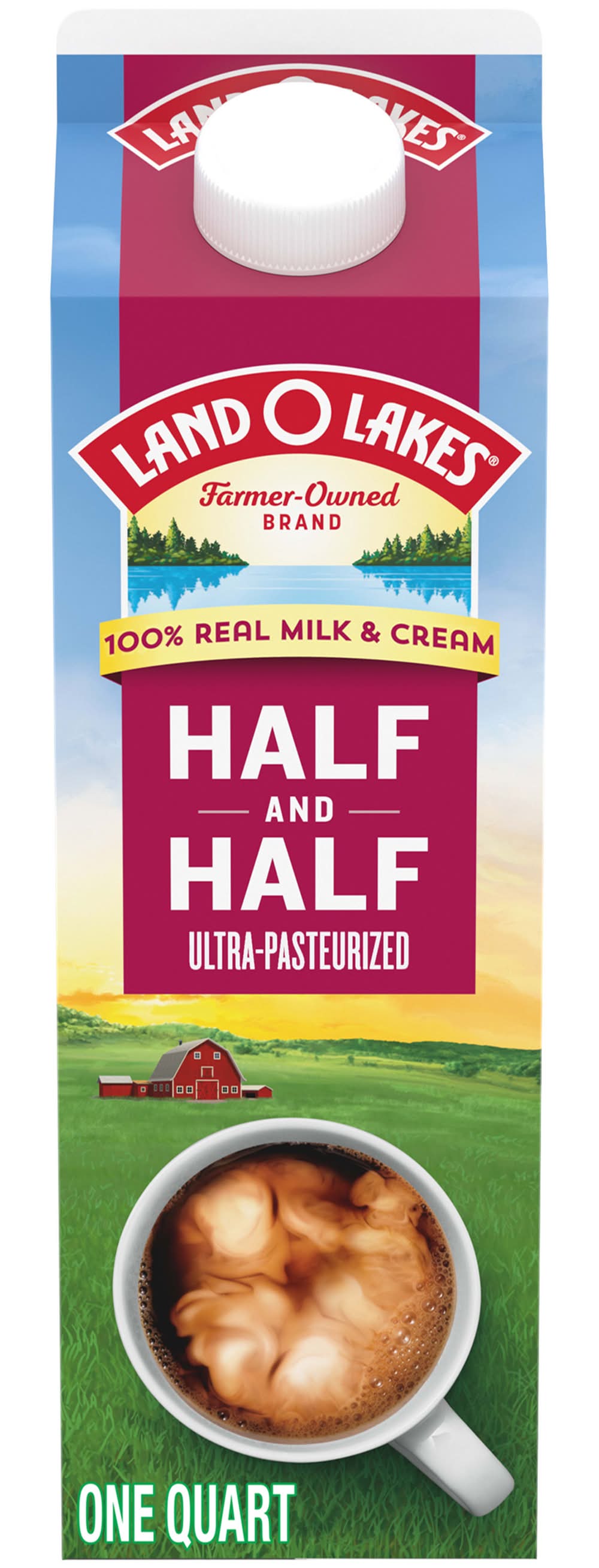 Land O'Lakes Half & Half Ultra-Pasteurized Coffee Creamer (1 qt)