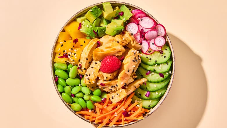 Poké Poulet rôti teriyaki