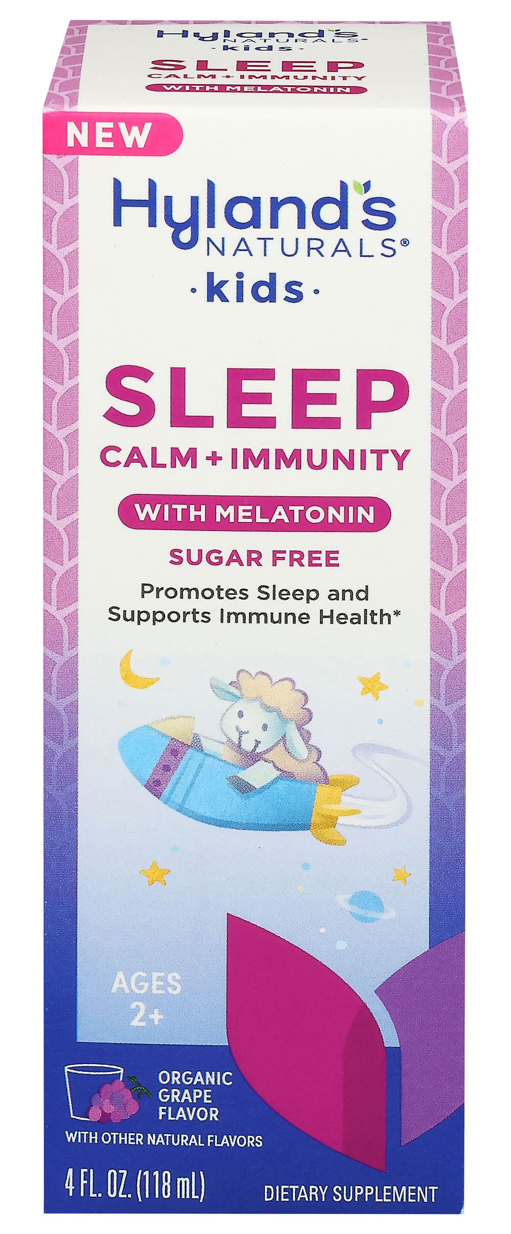 Hyland's Kids Sleep Calm + Immunity Support Liquid, Grape (4 fl oz)