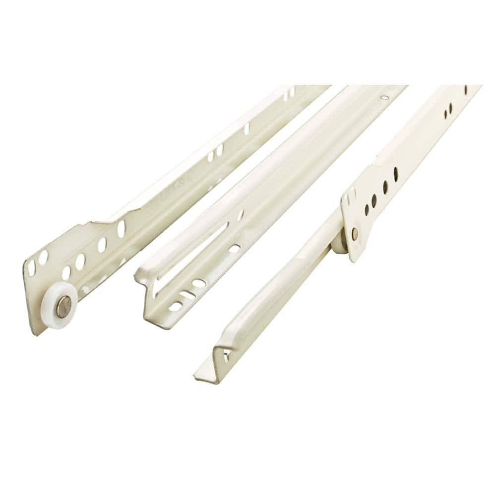 Everbilt 12 In. Self-Closing Bottom Mount Drawer Slide Set 1-Pair (2 Pieces)