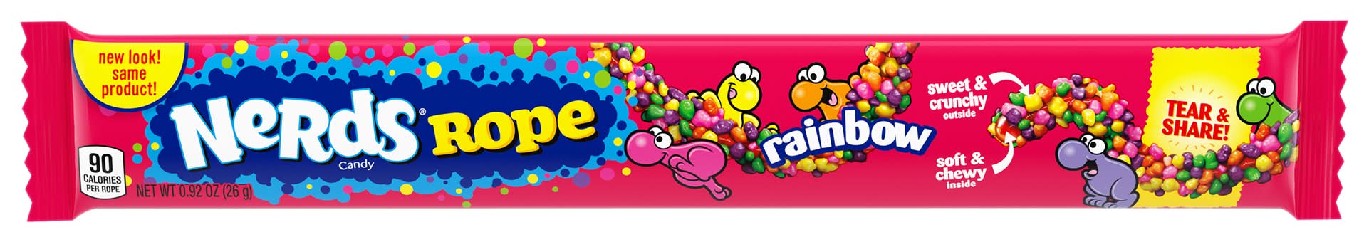 Rainbow Nerds® Rope Candy Tear & Share Candy