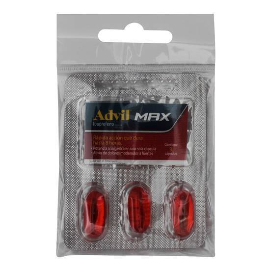 Advil Max Analge Capsulas 3 Pz