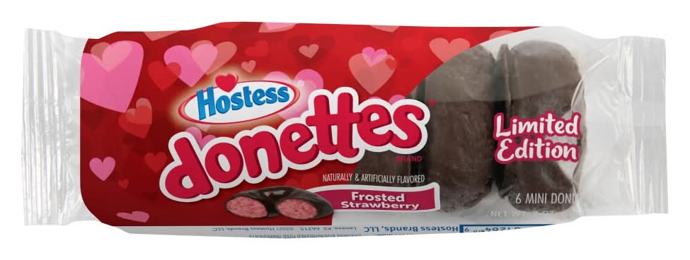 Hostess Frosted Strawberry Mini Donettes