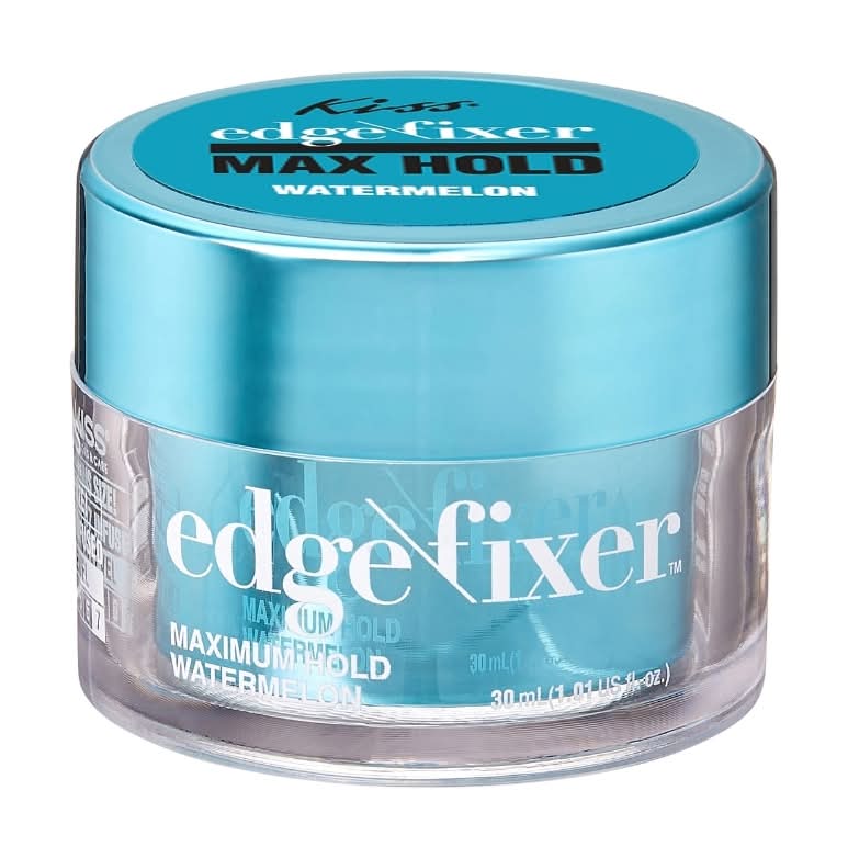KISS Edge Fixer Maximum Hold Styling Hair Gel, Watermelon (1.01 fl oz)