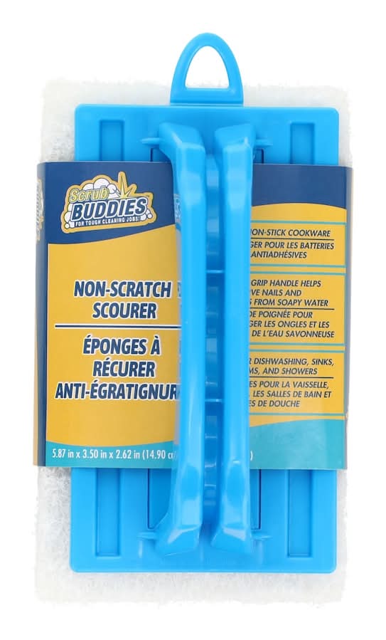 Scrub Buddies Non-Scratch Scourer With Plastic Handles